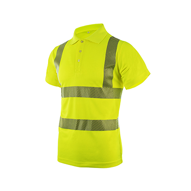 高亮警示方領短袖 熱燙